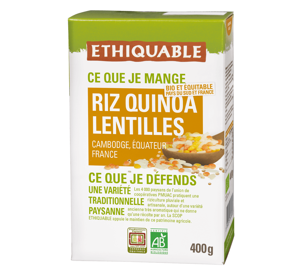 Mélange Riz, Quinoa et Lentilles bio issu du Commerce Equitable I Ethiquable Mélange Riz, Quinoa et Lentilles bio issu du Commerce Equitable I Ethiquable