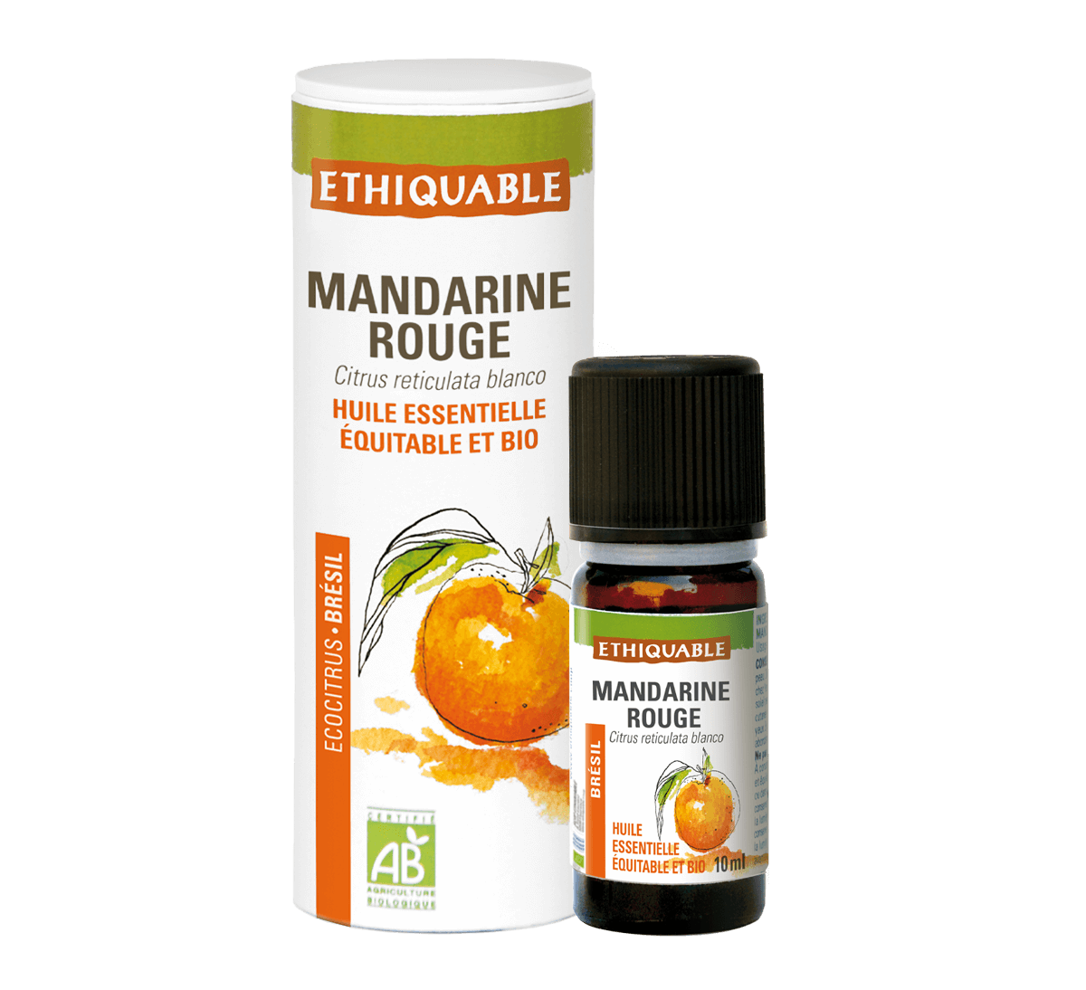 Ethiquable - Huile essentielle de mandarine rouge bio issue du commerce équitable