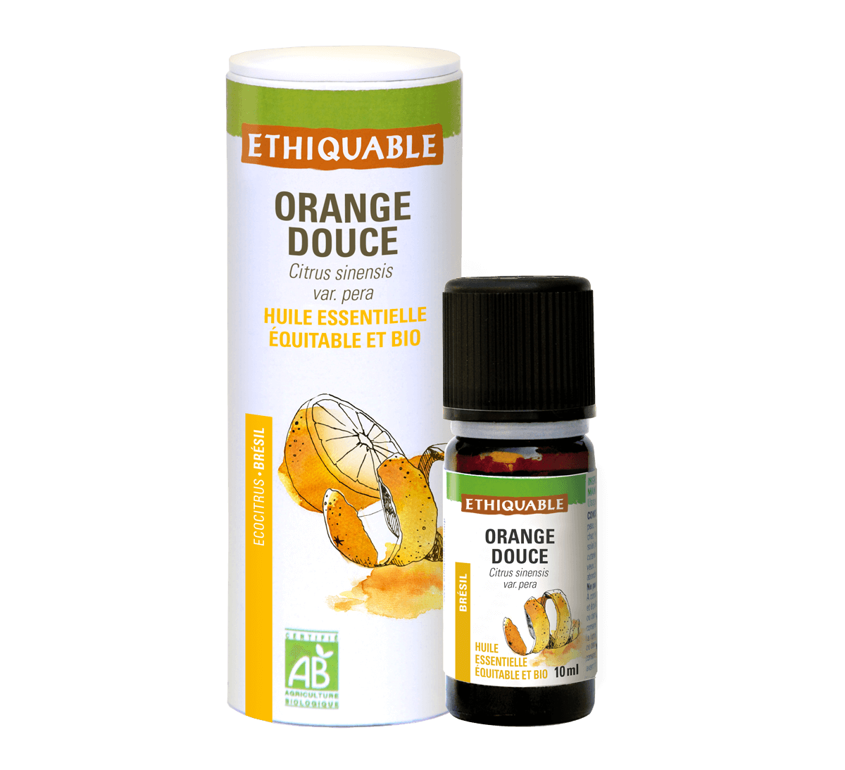 Huile essentielle d'orange douce bio issue du commerce équitable