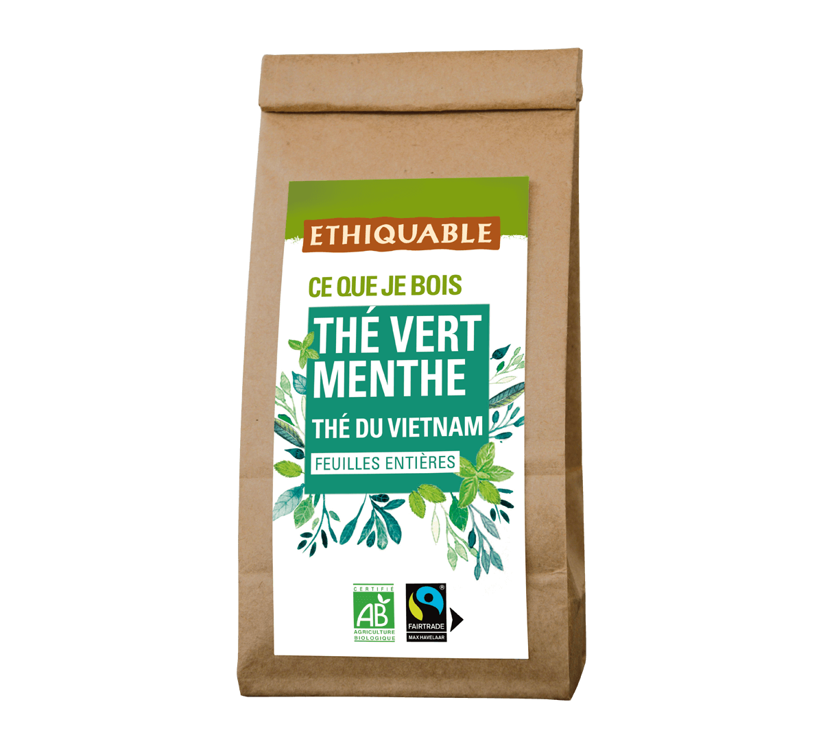 Thé vert Menthe bio en vrac du Vietnam issu du Commerce Equitable I Ethiquable Thé vert Menthe bio en vrac du Vietnam issu du Commerce Equitable I Ethiquable