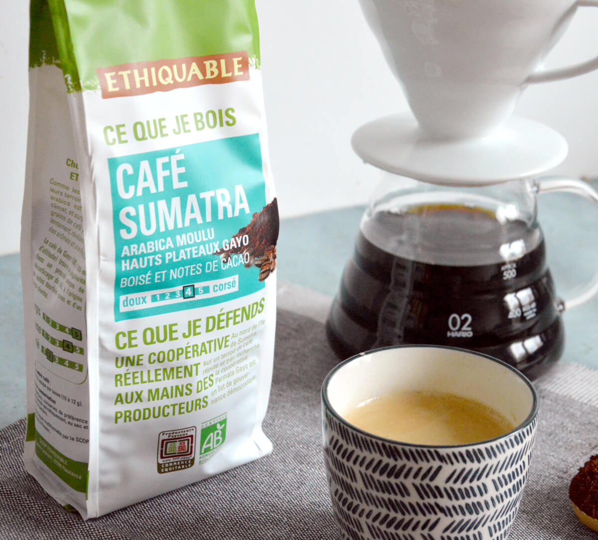 Arabica bio moulu Sumatra issu du Commerce Equitable I Ethiquable Arabica bio moulu Sumatra issu du Commerce Equitable I Ethiquable