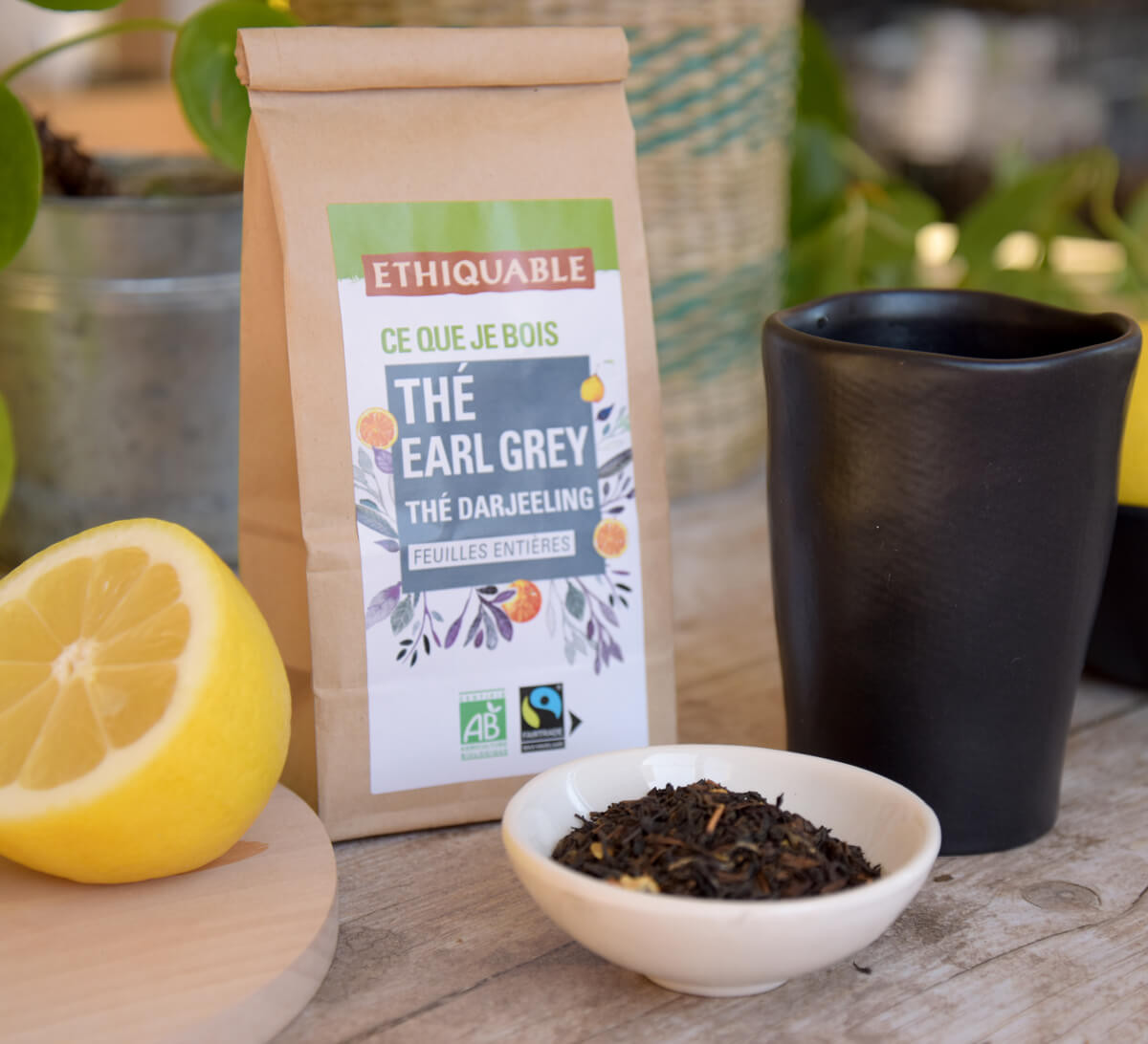 Ethiquable - Thé Earl Grey bio d'Inde en vrac issu du Commerce Equitable