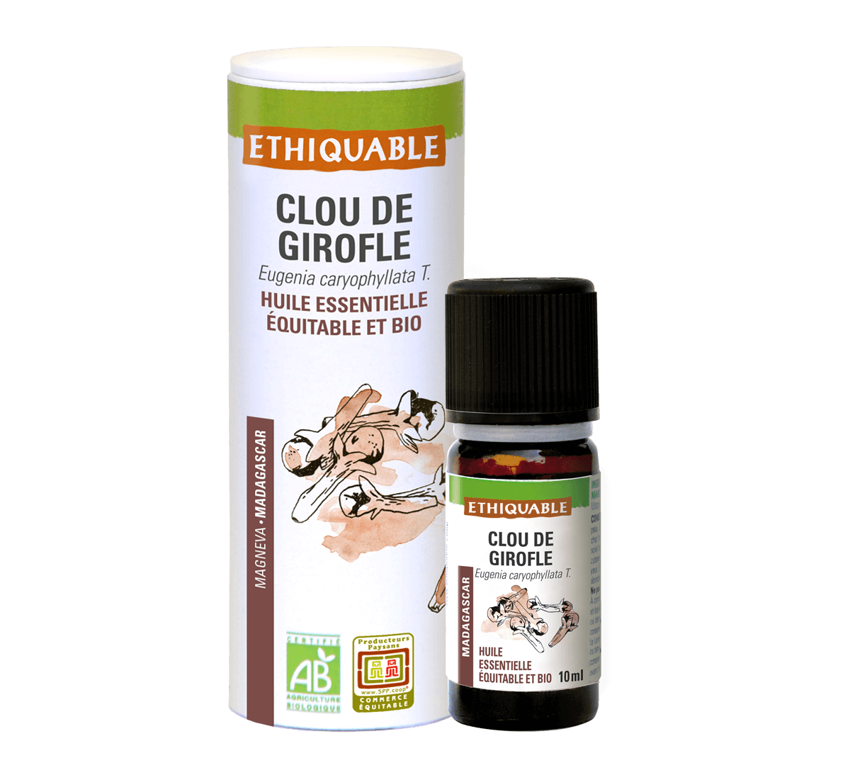 Ethiquable - Huile essentielle de clou de girofle bio issue du commerce équitable