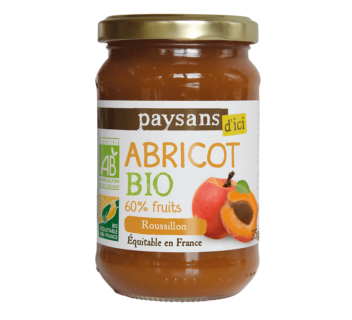 Pack confiture abricot bio et équitable