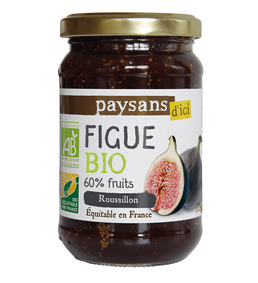 Paysans d'Ici I Confiture extra figue bio et équitable du Roussillon