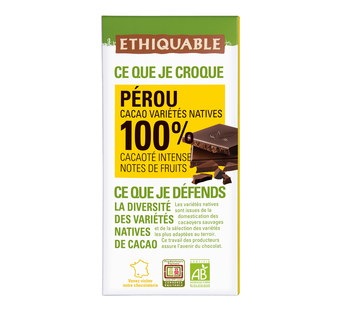 Pépites de chocolat noir, U (100 g)  La Belle Vie : Courses en Ligne -  Livraison à Domicile