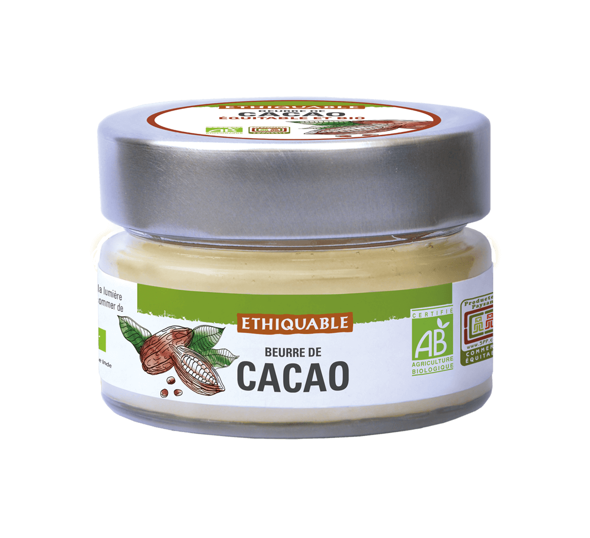 Ethiquable - Beurre de cacao bio issu du Commerce Equitable