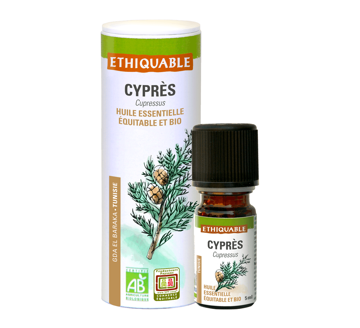 Huile essentielle biologique - Cyprès - 100% naturelle