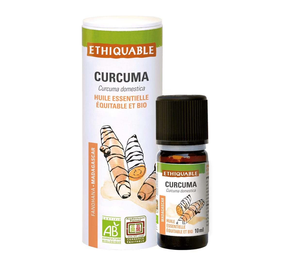 Huile essentielle de Curcuma BIO haute qualité par la vie en zen