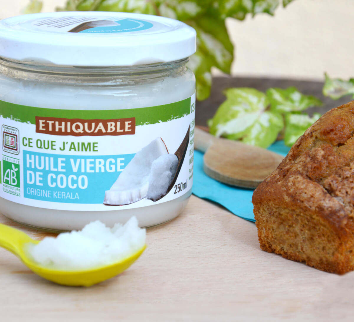 Ethiquable - Huile cuisson de coco vierge bio d'Inde issue du Commerce Equitable