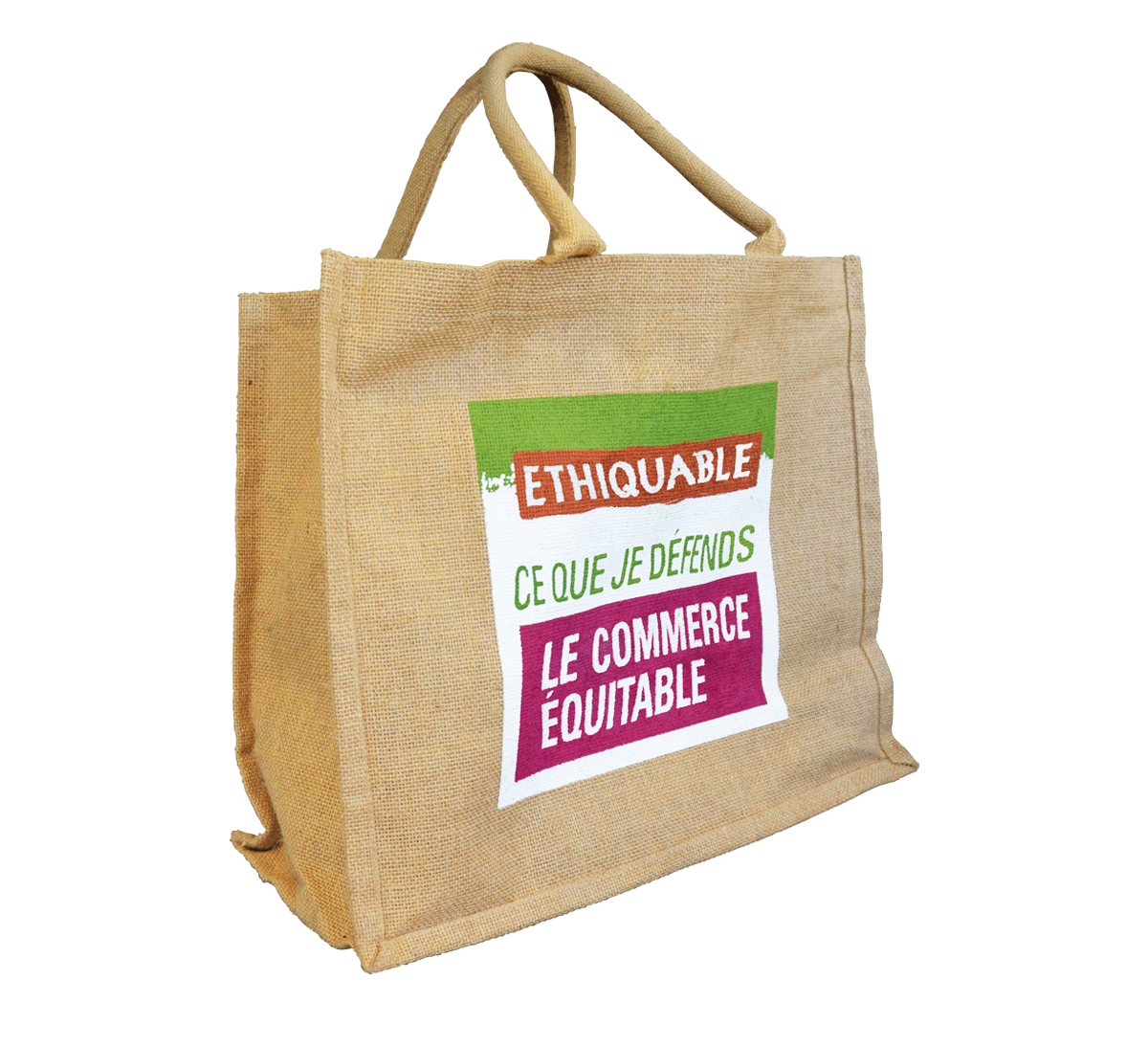 Sac cabas Ethiquable en toile de jute