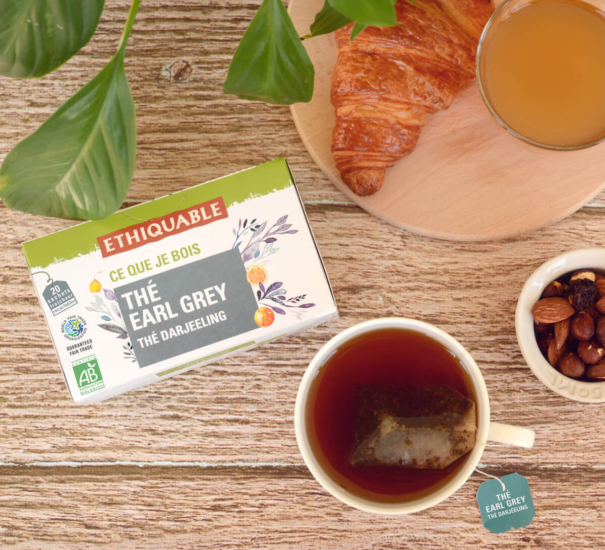 Ethiquable - Thé Earl Grey bio d'Inde issu du Commerce Equitable