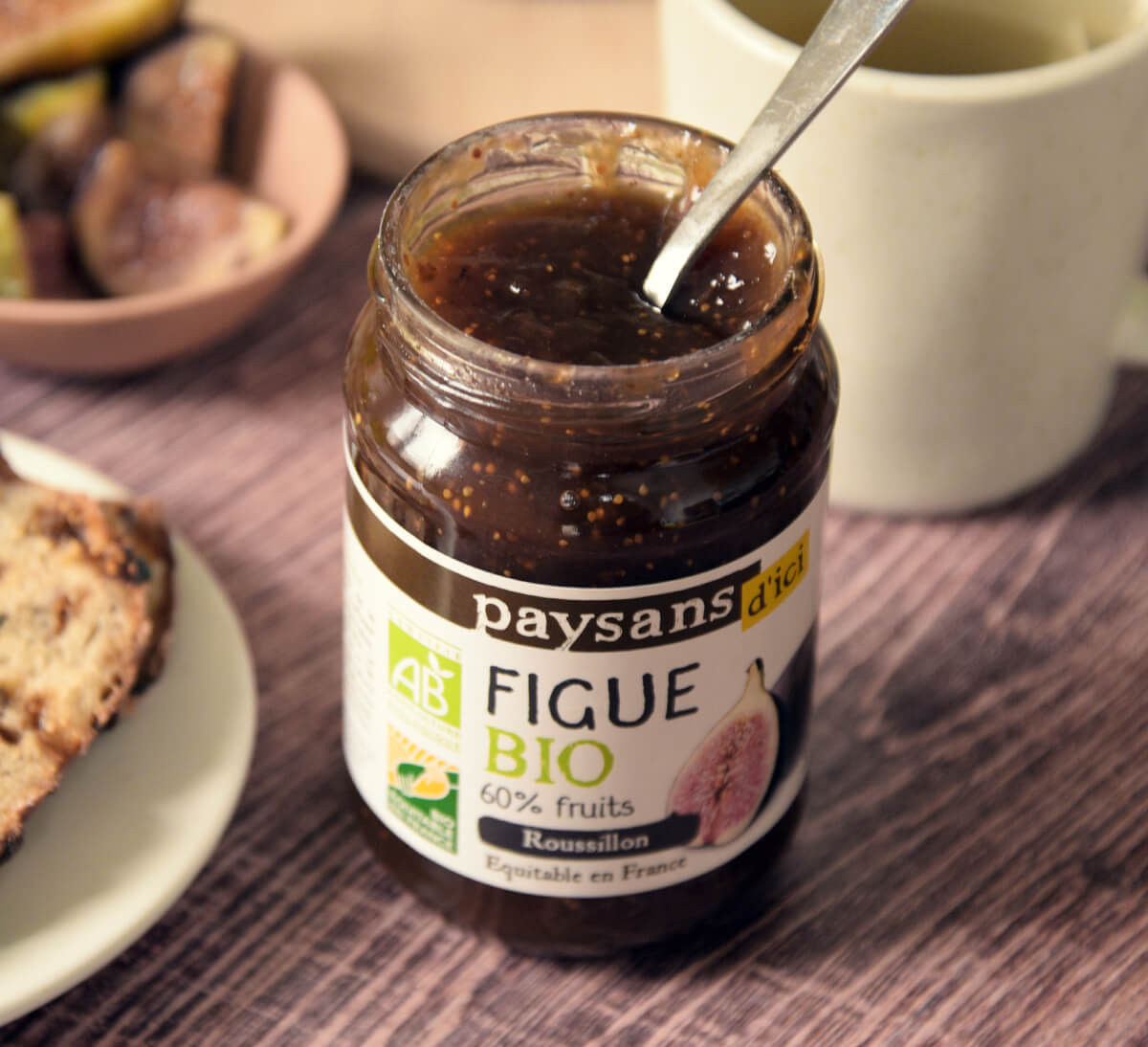 Paysans d'Ici I Confiture extra figue bio et équitable du Roussillon