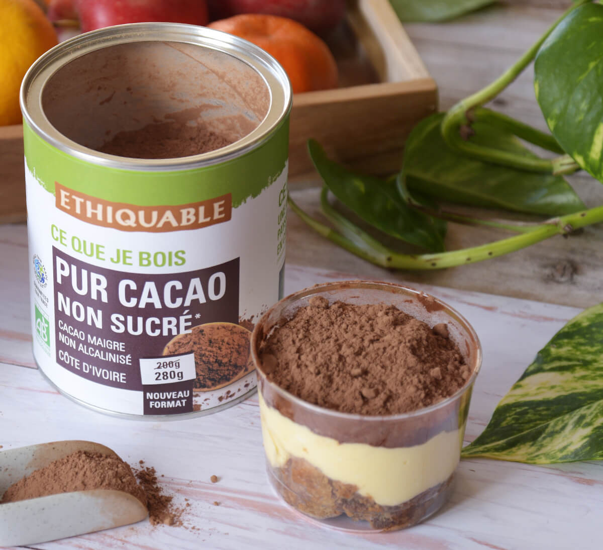 Ethiquable - pur cacao non sucré en poudre bio et issu du Commerce Equitable