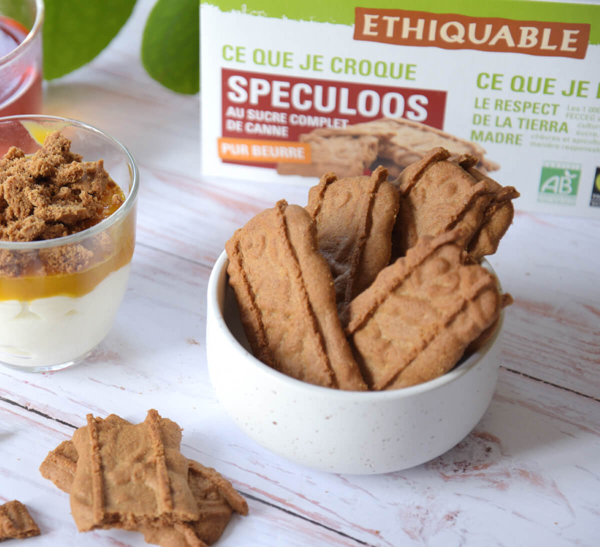 Ethiquable - Biscuits spéculoos bio pur beurre au sucre de canne issus du commerce équitable