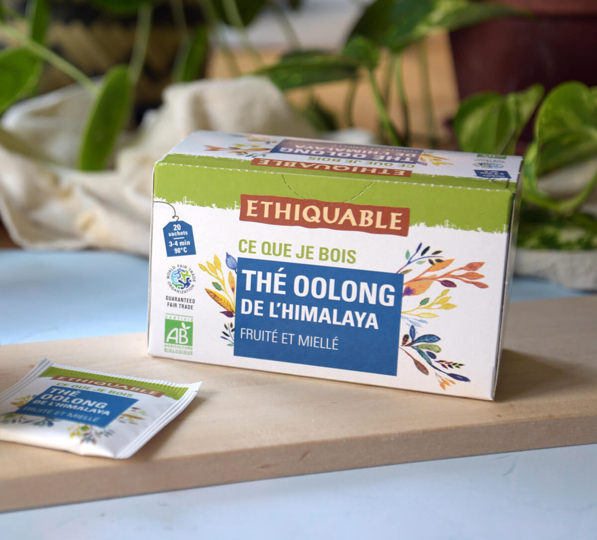 Ethiquable - Thé bleu Oolong bio et issu du Commerce équitable de l'Himalaya