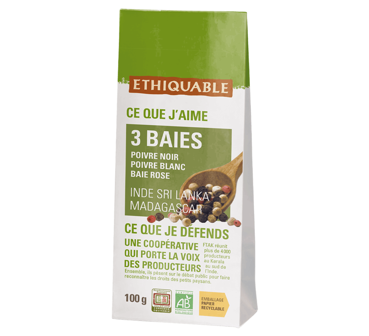 Mélange de poivres (500g), Poivre à 4 Baies mélange, Mélange de grains de  poivre 100% naturel, sans additifs, vegan, coloré en grains de poivre :  : Epicerie