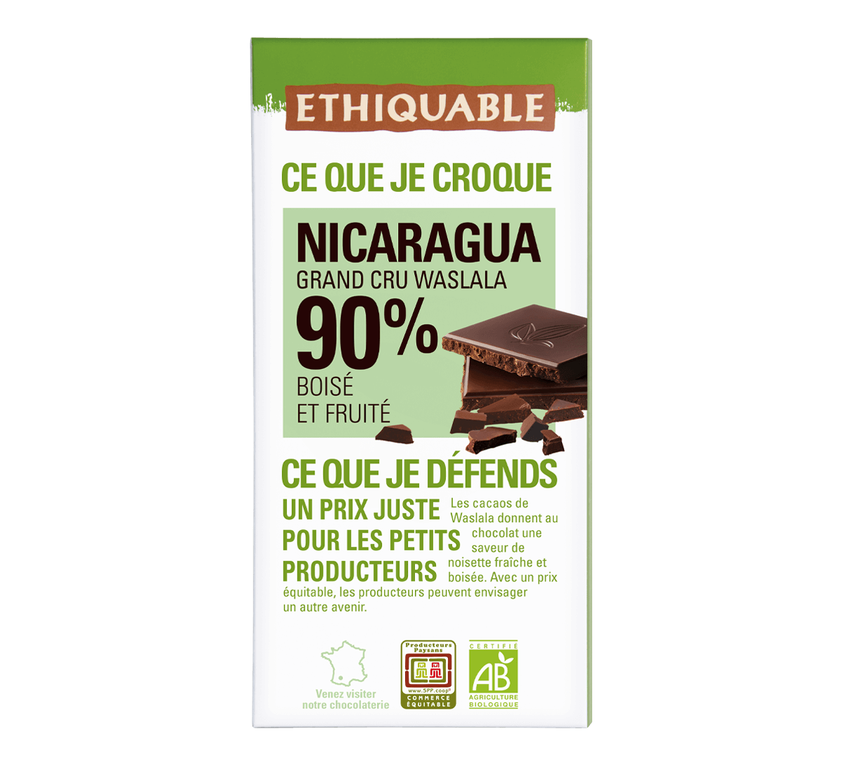 CHOCOLAT DE COUVERTURE NOIR 72% - VRAC 5 kg - Ethiquable