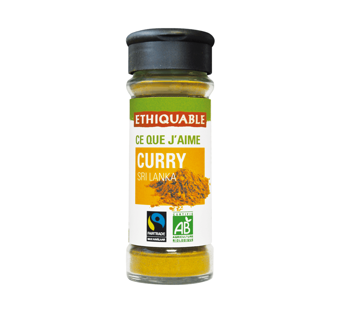 Ethiquable - Curry bio épice en poudre issu du commerce équitable au Sri Lanka