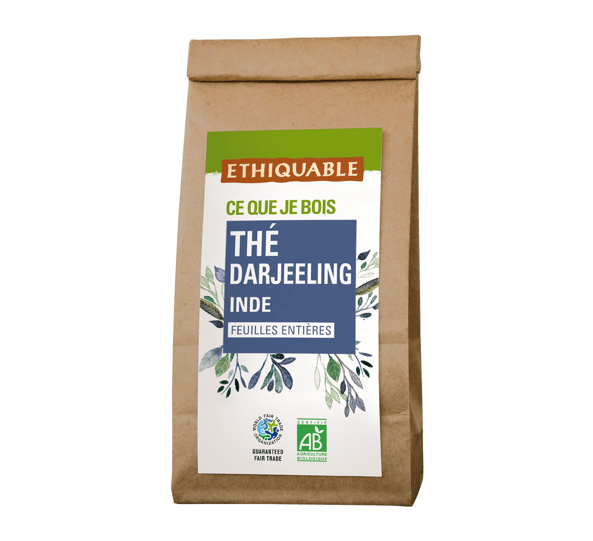 Thé noir bio en vrac du Darjeeling issu du commerce équitable en Inde