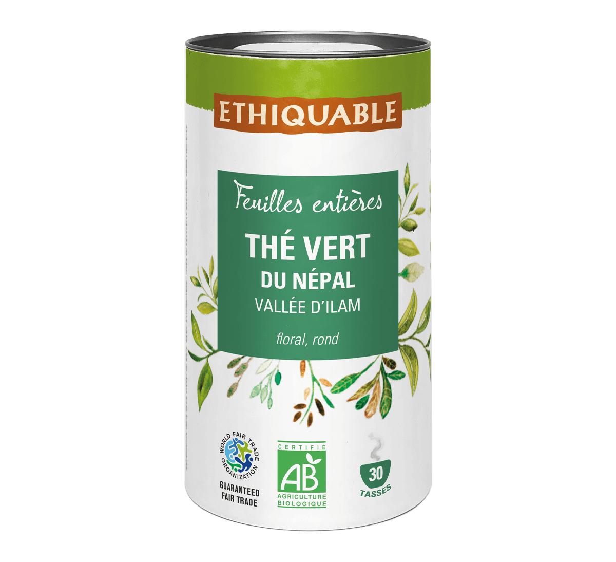 Thé vert en vrac bio et issu du Commerce équitable de la vallée d'Ilam au Népal