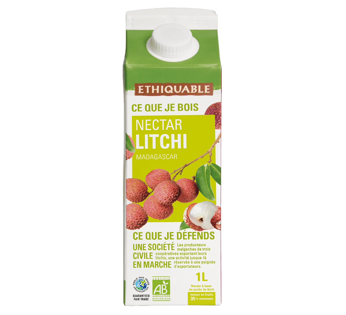 Nectar Jus de litchi de Madagascar bio et issus du Commerce équitable Nectar Jus de litchi de Madagascar bio et issus du Commerce équitable