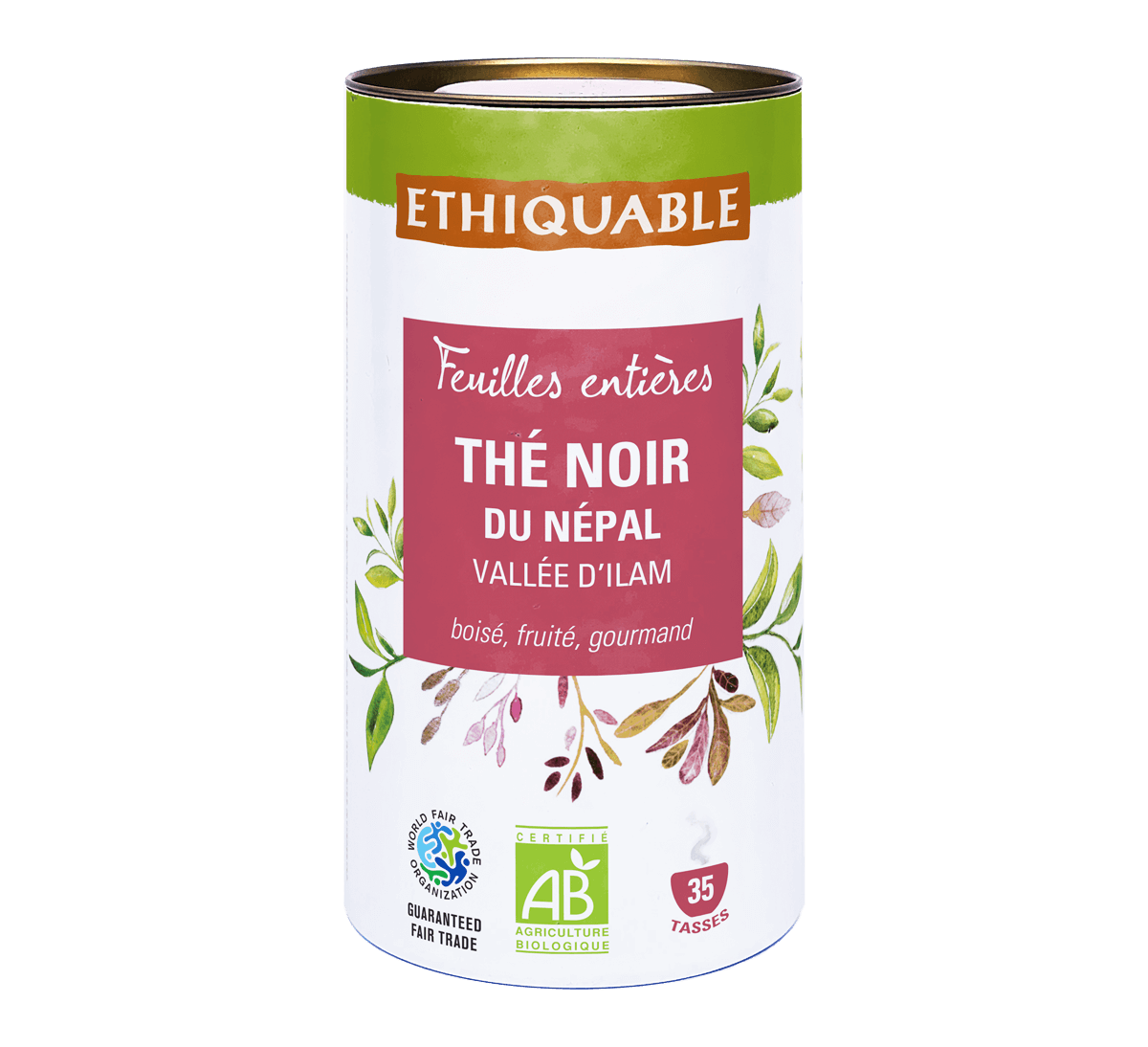 Thé noir en vrac Ethiquable bio et issu du Commerce équitable de la vallée d'Ilam au Népal
