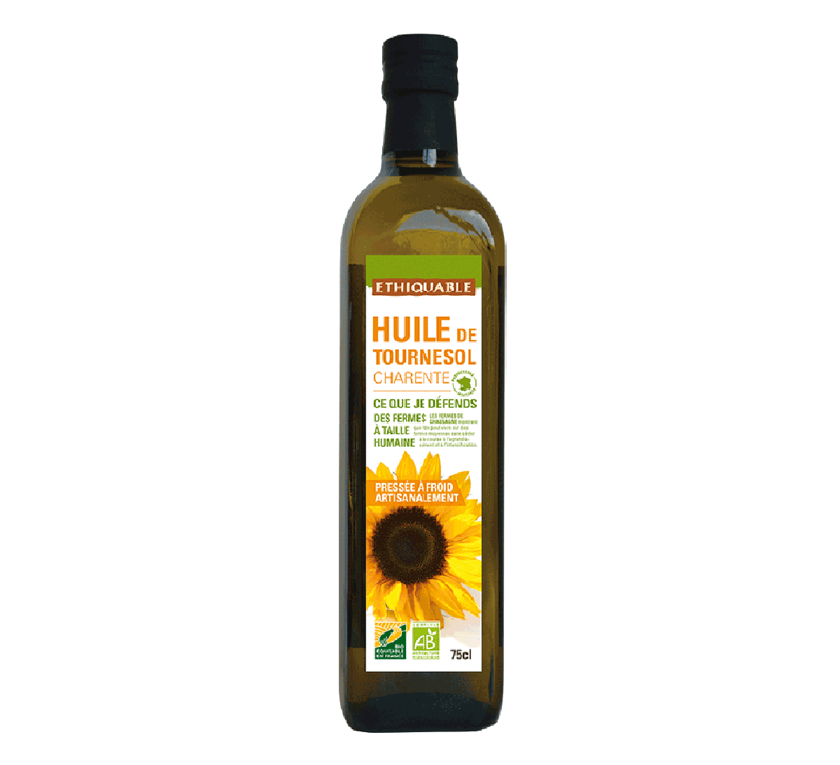 Huile de tournesol de Charente bio issue du commerce équitable en France - Ethiquable