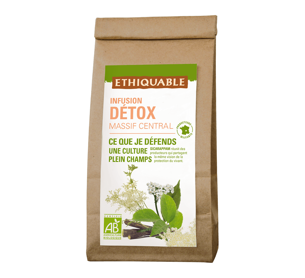 Infusion Détox vrac plantes française bio et équitable - Ethiquable