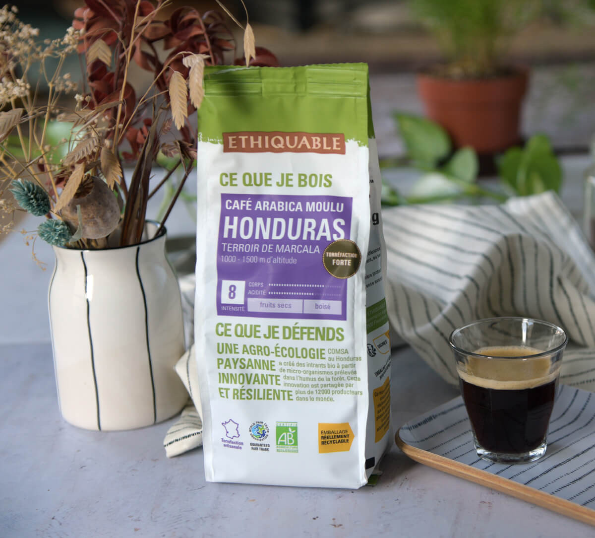 Pack 250g d'arabica du Honduras bio et équitable