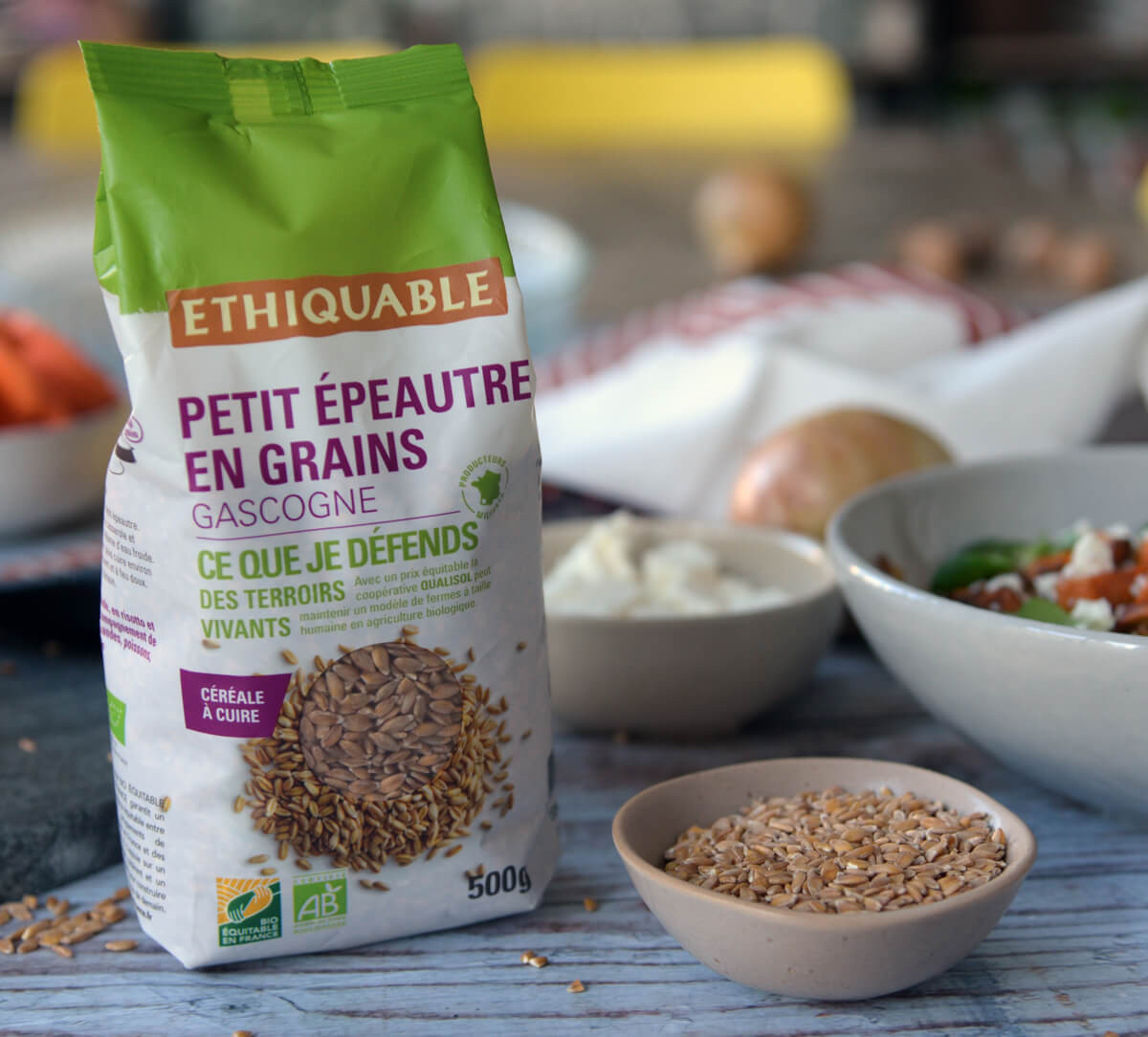 Paquet de graines de petit épeautre bio et équitables de Gascogne