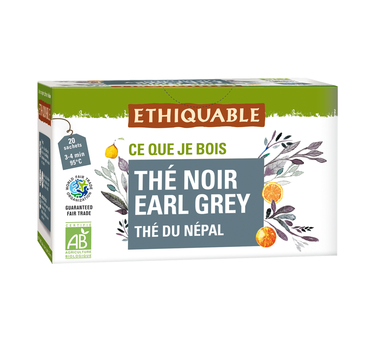 Thé noir Earl Grey bergamote bio du Népal issu du commerce équitable