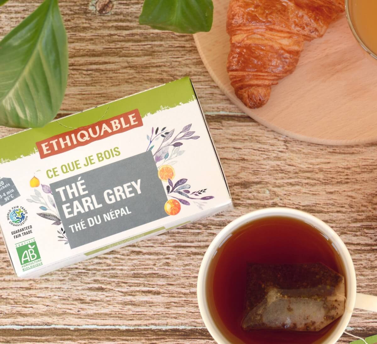 Boîte de thé noir Earl Grey du Népal à la bergamote bio et équitable