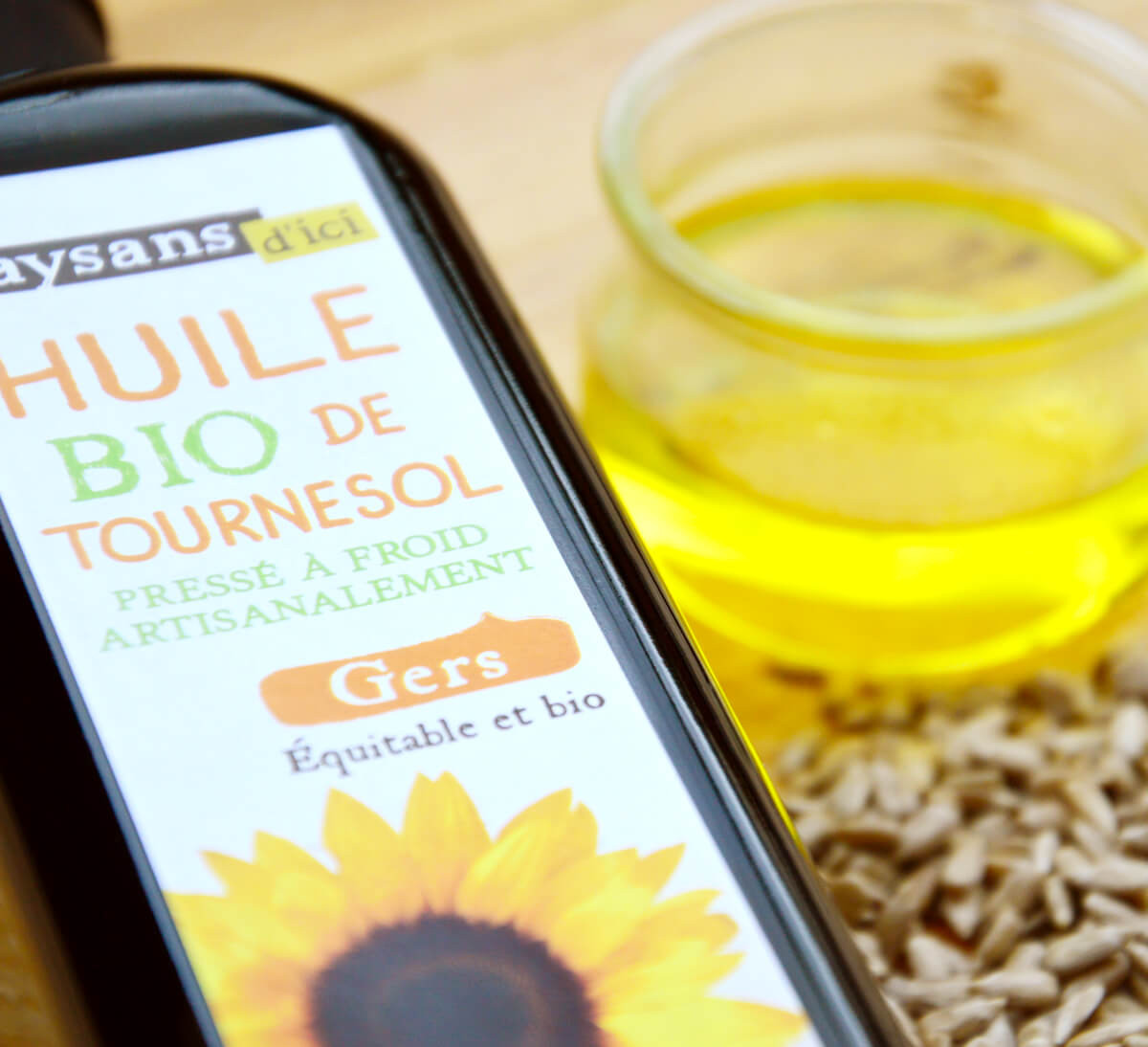 Huile de Tournesol Vierge bio - Huiles végétales et essentielles