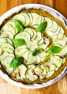 Tarte aux courgettes et au curry