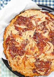 Gâteau marbré, cacahuète amande cajou noisette et figue
