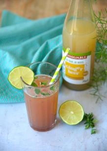 Fleurance mule : mocktail ginger beer et confiture de fraise