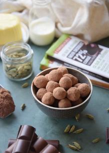 Truffes fondantes café cardamome