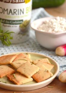 Petits crackers sans gluten maïs blanc cajou